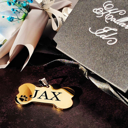 Eterna Tag L | Bone | Gold