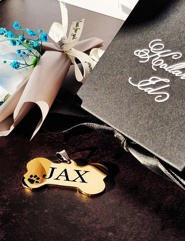 Eterna Tag L | Bone | Gold