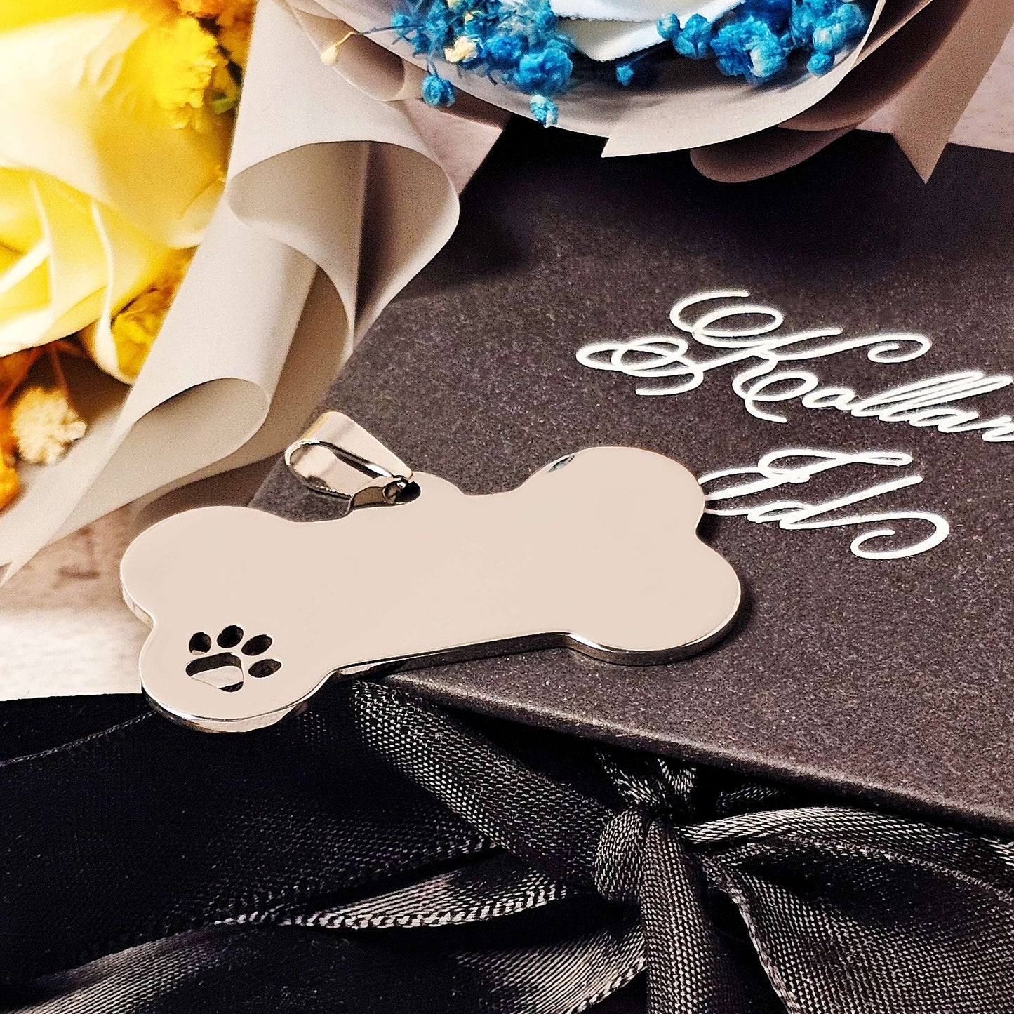 Eterna Tag L | Bone | Silver