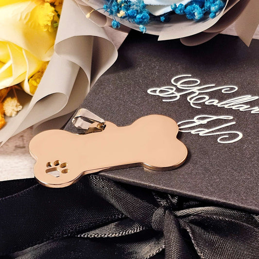 Eterna Tag L | Bone | Rose Gold