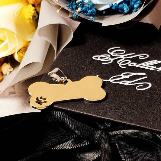 Eterna Tag S | Bone | Gold