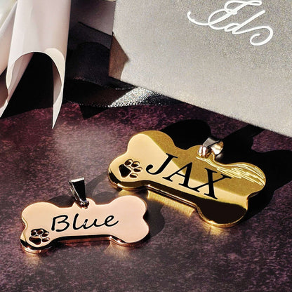 Eterna Tag L | Bone | Gold