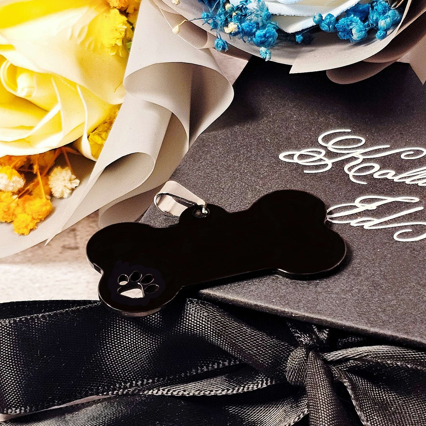 Eterna Tag L | Bone | Black
